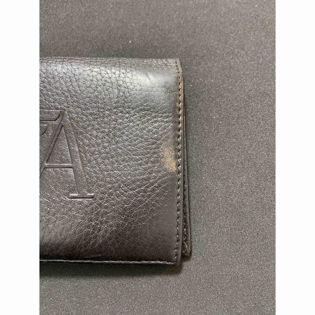 Emporio Armani(エンポリオアルマーニ)のエンポリオアルマーニ　長財布　ブラック　レザー メンズのファッション小物(長財布)の商品写真