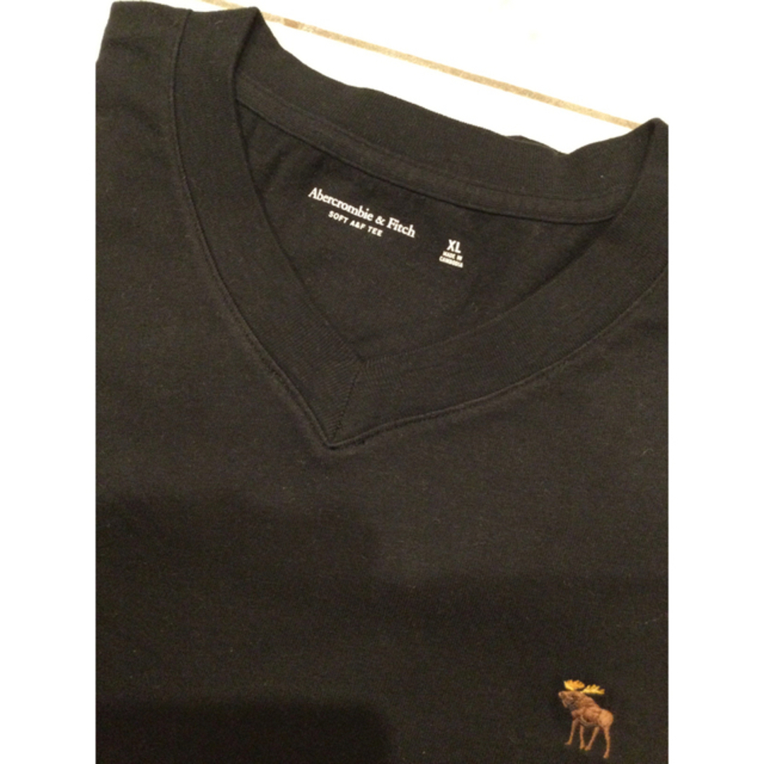 Abercrombie&Fitch(アバクロンビーアンドフィッチ)の新品★Abercrombie&Fitch★アバクロTシャツ（黒）XL メンズのトップス(Tシャツ/カットソー(半袖/袖なし))の商品写真