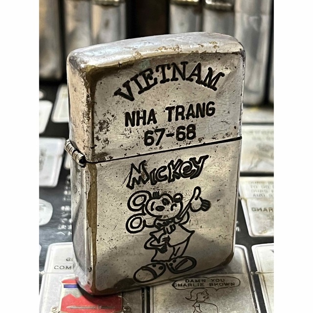 ベトナムZIPPO】本物 1966年製ベトナムジッポー「ミッキーマウス」DA 