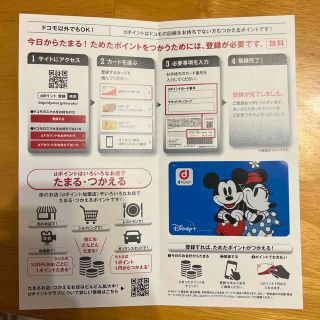 【未使用】dポイントカード 限定デザイン ディズニー(その他)