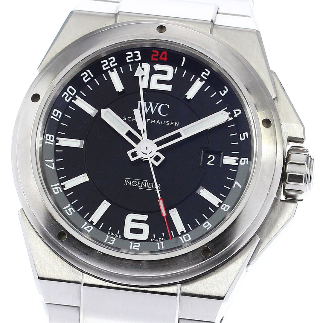 ★内箱・保証書付き【IWC SCHAFFHAUSEN】IWC インヂュニア デュアルタイム GMT IW324402 自動巻き メンズ_7148965秒日OH歴