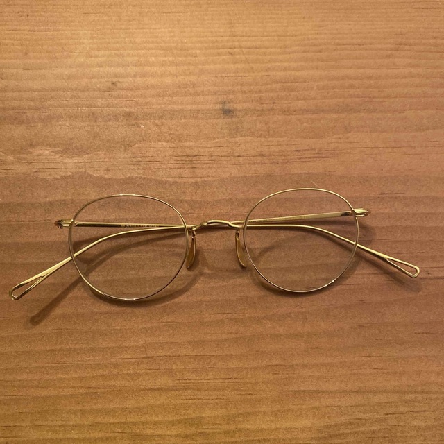 Ayame(アヤメ)のayame ゴールドフレーム　チタン製 メンズのファッション小物(サングラス/メガネ)の商品写真
