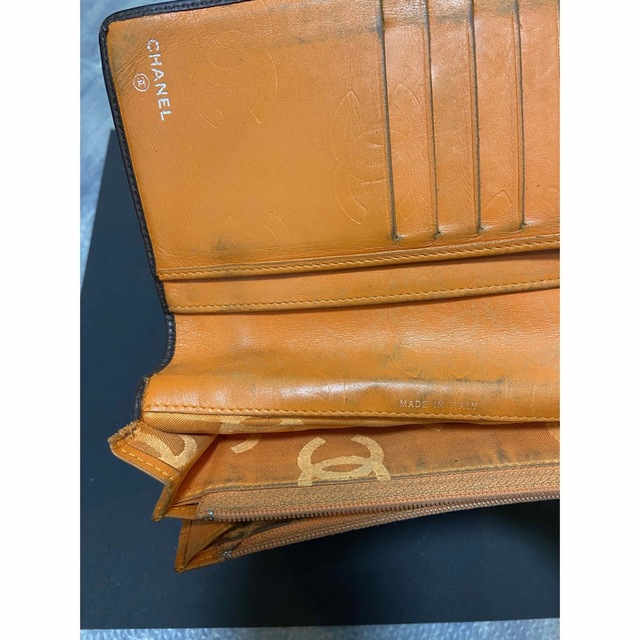 CHANEL(シャネル)のCHANEL シャネル　長財布　カンボンライン　ブラウン　オレンジ レディースのファッション小物(財布)の商品写真