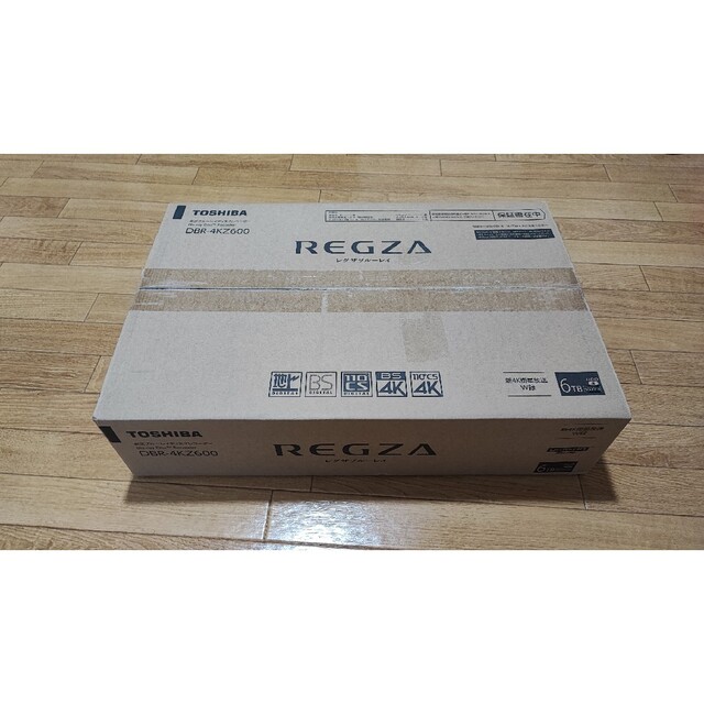 REGZA 東芝ブルーレイディスクレコーダー DBR-4KZ600 新品未使用ブルーレイレコーダー