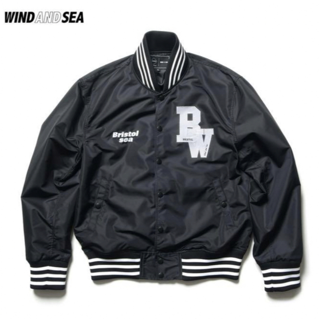 WIND AND SEA(ウィンダンシー)のWIND AND SEA コラボ　F.C.R.B アウター　XL 新品　ブラック メンズのジャケット/アウター(ナイロンジャケット)の商品写真