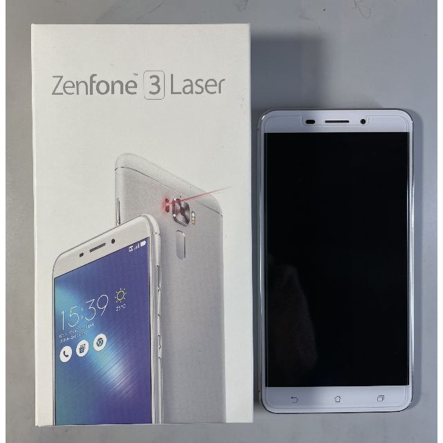 ASUS(エイスース)のZenfone 3 Laser SIMフリー シルバー スマホ/家電/カメラのスマートフォン/携帯電話(スマートフォン本体)の商品写真