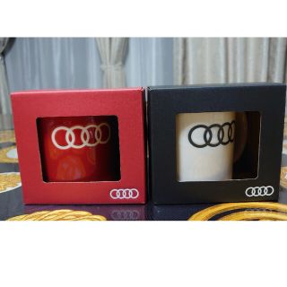 アウディ(AUDI)のAudi　アウディ　マグカップ　紅白(グラス/カップ)