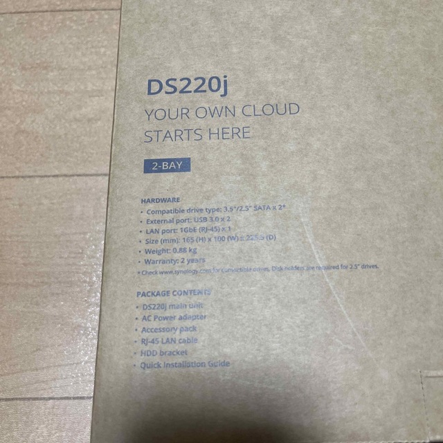 NASキット+ガイドブック付 Synology DiskStation DS22