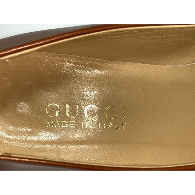 Gucci(グッチ)のGUCCI グッチ 7≒24cm パンプス 茶 レディース D1 レディースの靴/シューズ(ハイヒール/パンプス)の商品写真