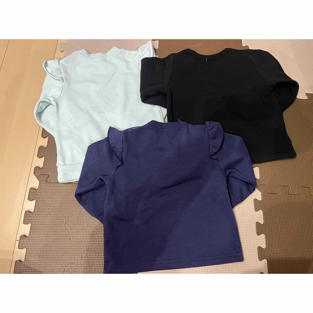 裏起毛 長袖 95㎝ 3枚セット キッズ/ベビー/マタニティのキッズ服女の子用(90cm~)(Tシャツ/カットソー)の商品写真