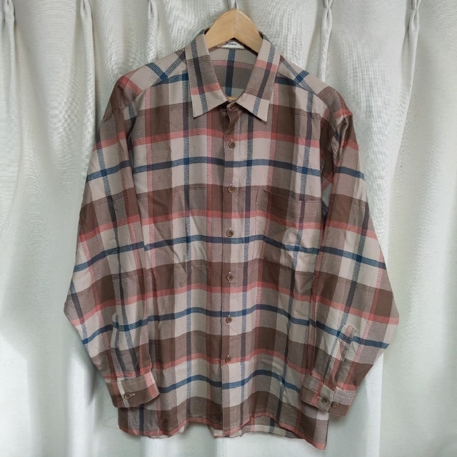 ウールシャツ　チェックシャツ　ヴィンテージ　レトロ　90's　Moare メンズのトップス(シャツ)の商品写真