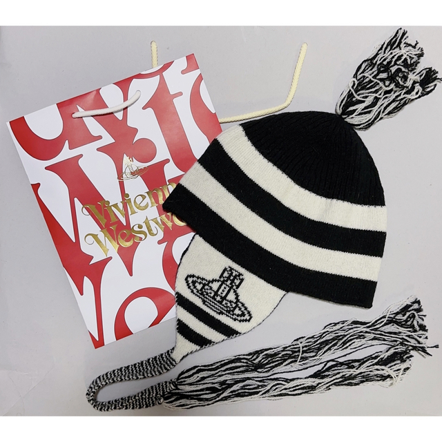 Vivienne Westwood ORB KNIT FLAPWATCH CAP