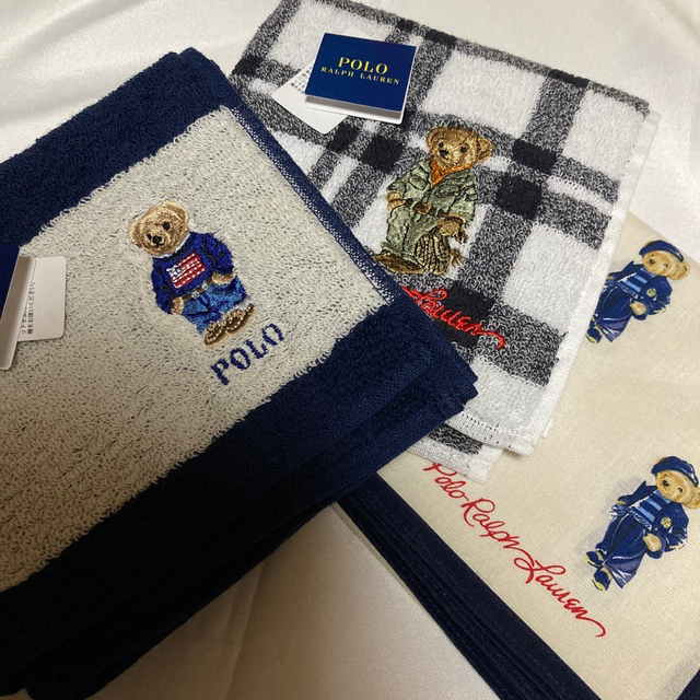 POLO RALPH LAUREN(ポロラルフローレン)のポロ ラルフローレン　ハンカチ　3枚セット レディースのファッション小物(ハンカチ)の商品写真