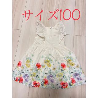 ベビーギャップ(babyGAP)のbabyGAP 花柄ワンピース フリル(ワンピース)