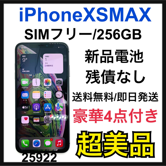 海外並行輸入正規品 Apple - S iPhone Xs Max Space Gray 256 GB SIM