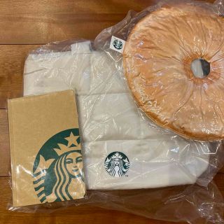 スターバックスコーヒー(Starbucks Coffee)のスターバックス　福袋　エコバッグ　ノート　クッション(日用品/生活雑貨)