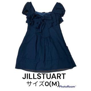 ジルスチュアート(JILLSTUART)のJILLSTUART フリルチュニック　サイズ0 ブラック(チュニック)