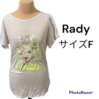 レディー(Rady)のRady Tシャツ　サイズF ピンク(Tシャツ(半袖/袖なし))