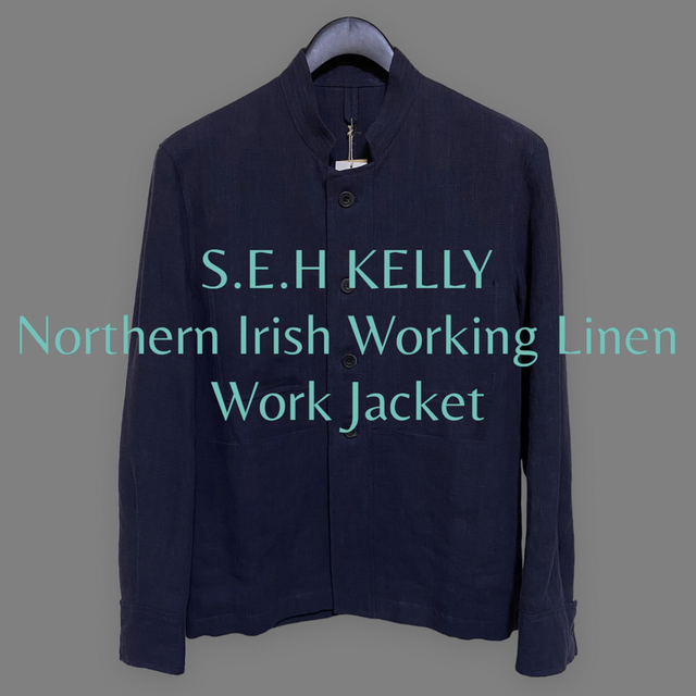 【新品未使用】S.E.H KELLY Linen Work Jacket