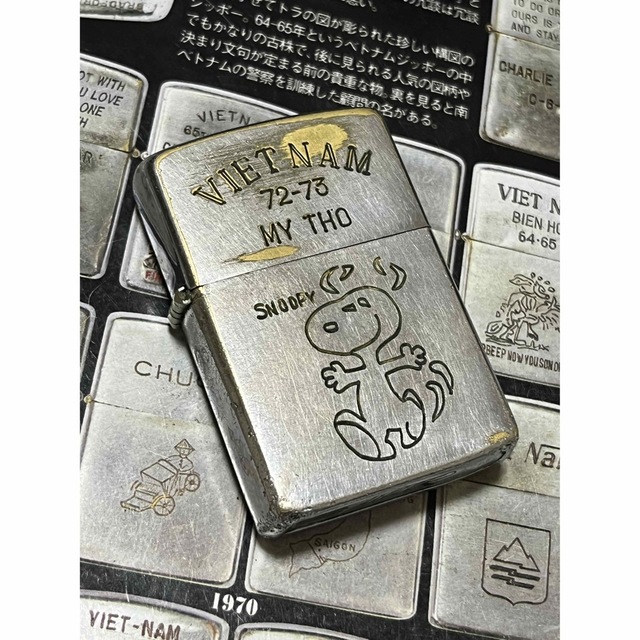 【ベトナムZIPPO】本物 1972年製ベトナムジッポー「スヌーピー」MYTHO