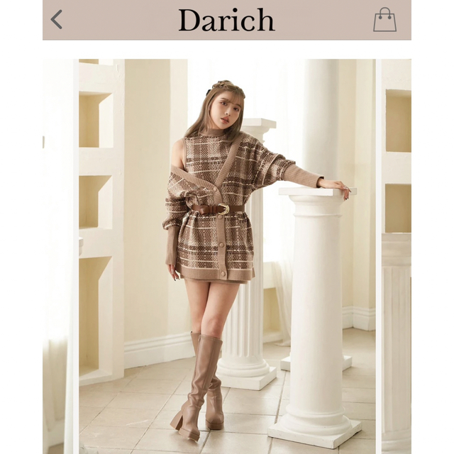 Darich - Darich チェックニットセットアップの通販 by はるひ's shop ...