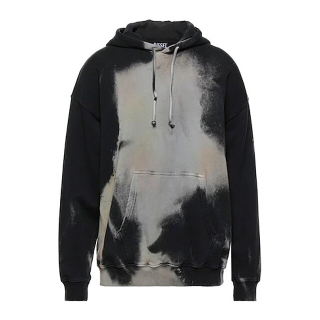 新作商品 ディーゼル DIESEL - DIESEL パーカー ブラック グレー L