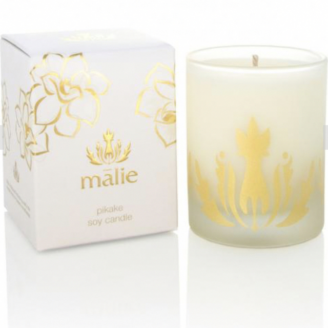 Malie Organics(マリエオーガニクス)の【新品♡未使用】Soy Candle Pikake ハンドメイドのインテリア/家具(アロマ/キャンドル)の商品写真