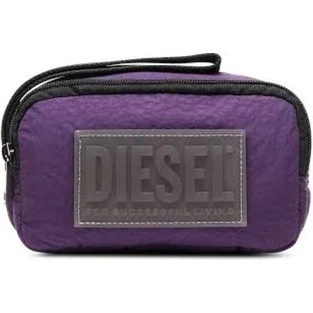 DIESEL(ディーゼル)のDIESEL ディーゼル ハンドバッグ ナイロン BIGロゴ パープル レディースのバッグ(ハンドバッグ)の商品写真