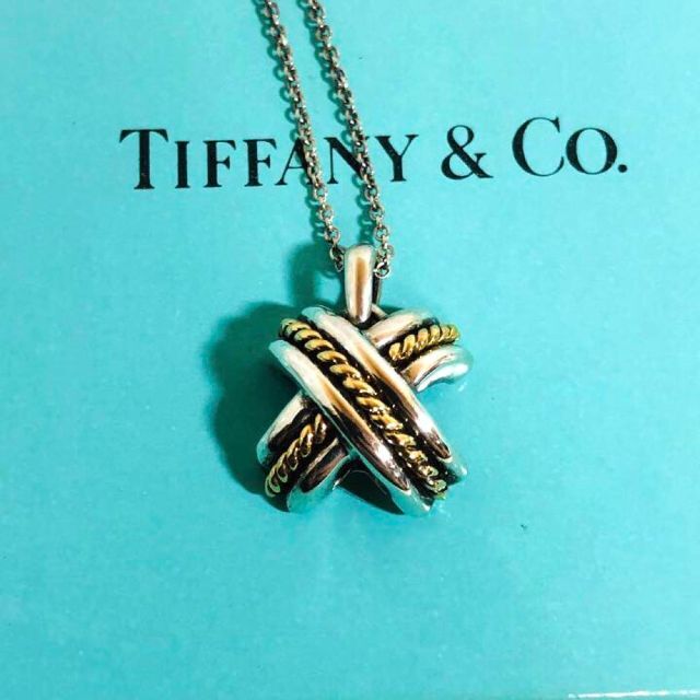 Tiffany ゴールド750 シルバー925 ネックレス