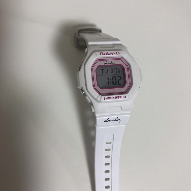 Baby-G(ベビージー)のdazzlin×Baby-G 3286#ホワイト×ピンク#G-SHOCK#時計 レディースのファッション小物(腕時計)の商品写真