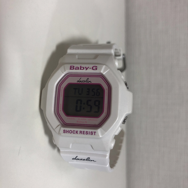 Baby-G(ベビージー)のdazzlin×Baby-G 3286#ホワイト×ピンク#G-SHOCK#時計 レディースのファッション小物(腕時計)の商品写真