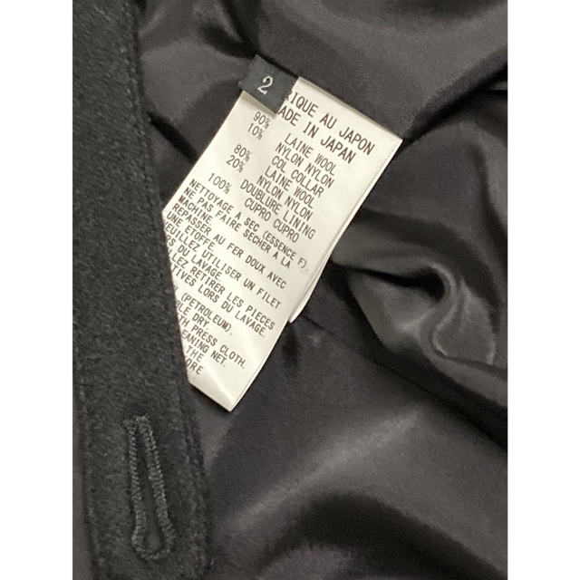 Yohji Yamamoto(ヨウジヤマモト)の【美品】Y's■ワイズ ヨウジヤマモト コート 2way Black 黒 レディースのジャケット/アウター(モッズコート)の商品写真