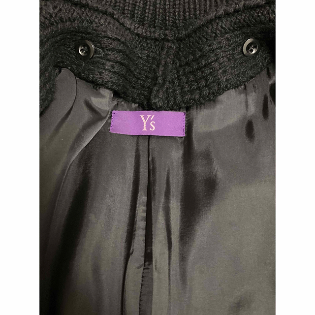 Yohji Yamamoto(ヨウジヤマモト)の【美品】Y's■ワイズ ヨウジヤマモト コート 2way Black 黒 レディースのジャケット/アウター(モッズコート)の商品写真