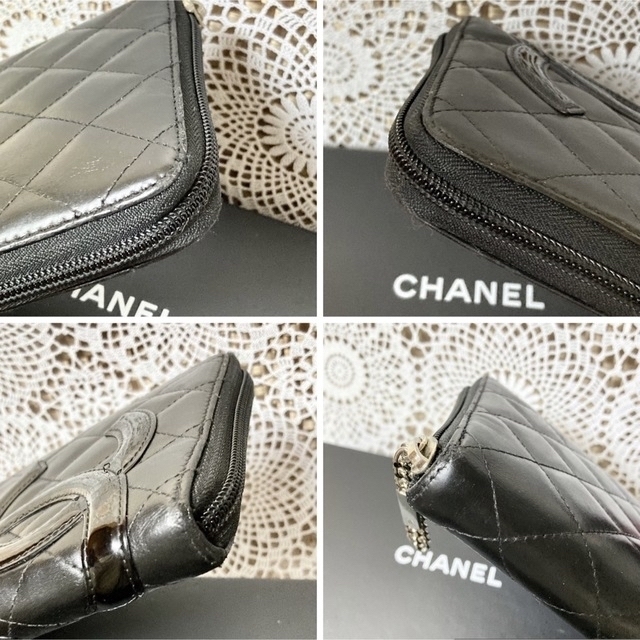 CHANEL(シャネル)の正規品★極美品シャネル 長財布 カンボン ラムスキン ブラック オーガナイザー レディースのファッション小物(財布)の商品写真