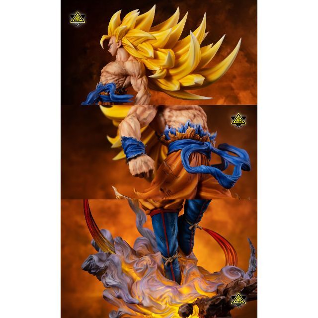 ドラゴンボール 悟空 超サイヤ人3 フィギュア ガレージキット 塗装済み