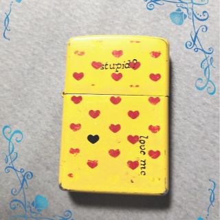 HIDE LEMONed イエローハート　Zippo(タバコグッズ)