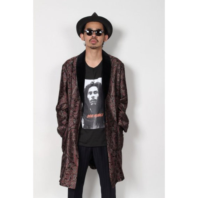 入庫激安 WACKO MARIA ペイズリー ガウンコート ワコマリア シルク