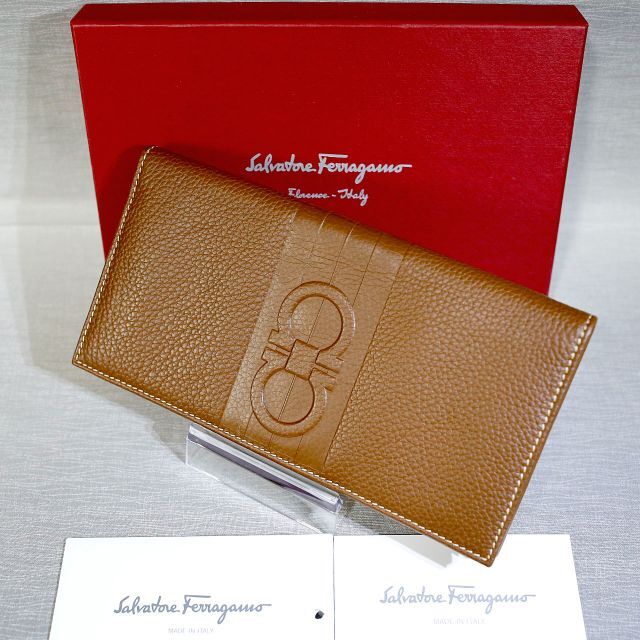 790 極上美品 Ferragamo サルヴァトーレフェラガモ 2つ折り財布