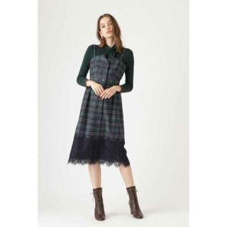 ジルスチュアート(JILLSTUART)の新品　アレクシスチェック柄ジャンパースカート　JILL STUART(ひざ丈ワンピース)