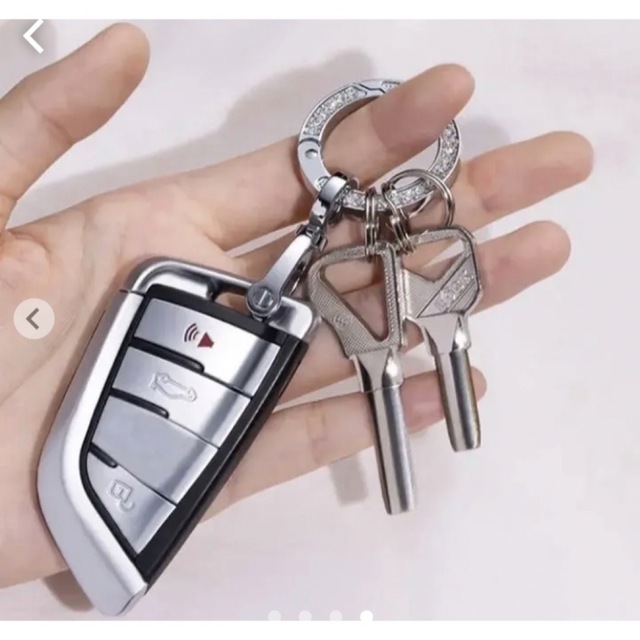 新品同様 キラキラ車用キーホルダー バイク用ゴールドシルバーカラビナ3連フックリングまとめ ecouterradio.fr