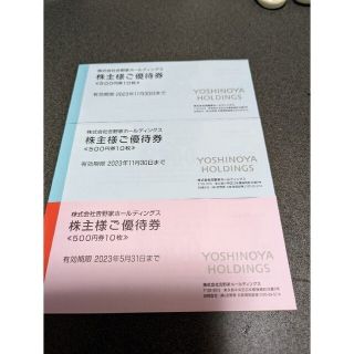 吉野家 株主優待券 14000円分(レストラン/食事券)