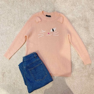 モスキーノ(MOSCHINO)の美品♡ブティックモスキーノ 猫ニット セーター(ニット/セーター)
