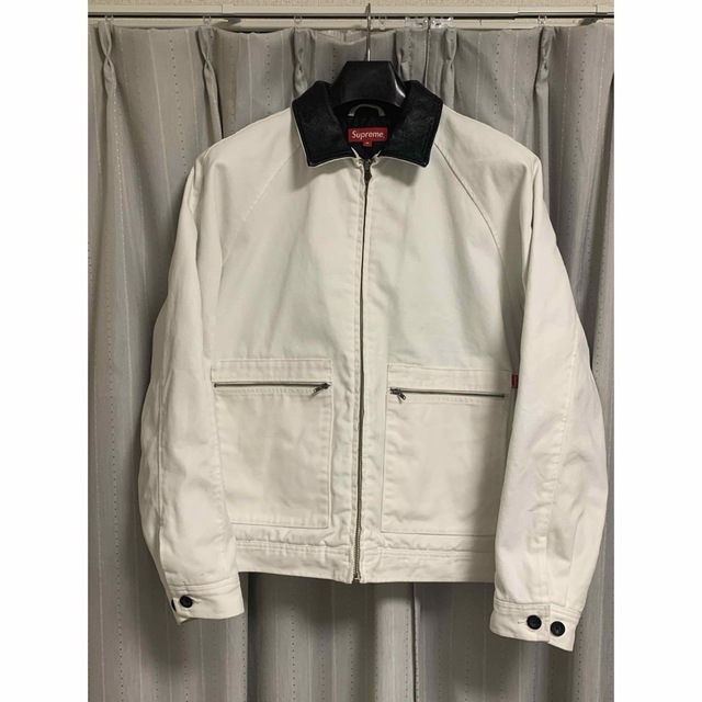 Supreme Leather Collar Work Jacket