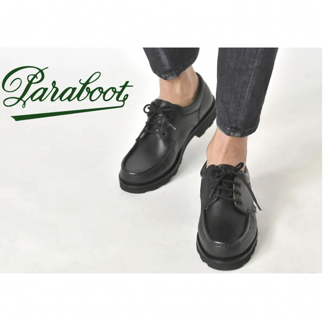 Paraboot(パラブーツ)のparaboot  パラブーツ  ティエール 黒 UK8.5 試着のみ メンズの靴/シューズ(スリッポン/モカシン)の商品写真