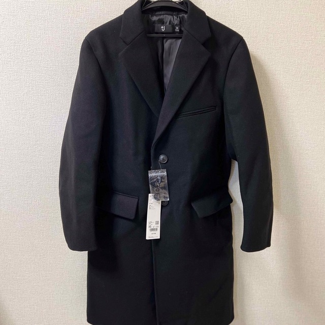UNIQLO(ユニクロ)のウールブレンドチェスターコート メンズのジャケット/アウター(チェスターコート)の商品写真