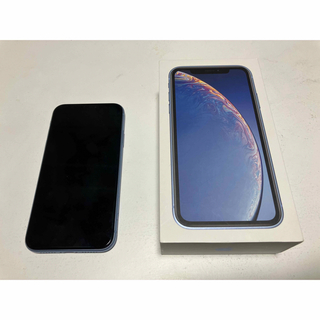 アイフォーン(iPhone)のiPhone XR Blue 64 GB SIMフリー　本体(スマートフォン本体)