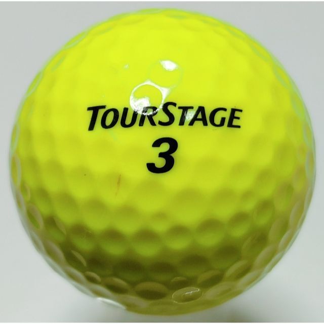 TOURSTAGE(ツアーステージ)のツアーステージ★ゴルフボール 1球★イエロー ロストボール つぼ押し マッサージ スポーツ/アウトドアのゴルフ(その他)の商品写真