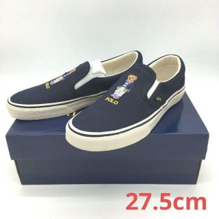 ポロラルフローレン(POLO RALPH LAUREN)の[RALPH LAUREN] ポロベア スリッポン ネイビー(27.5cm)(デッキシューズ)