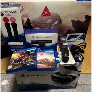 プレイステーションヴィーアール(PlayStation VR)のPSVR コントローラー2種 ソフト2種 psカメラ 色々セット(家庭用ゲーム機本体)