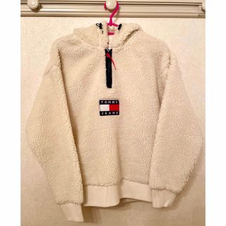 トミージーンズ(TOMMY JEANS)の【 TOMMY JEANS 】シェルパハーフジップパーカー(パーカー)